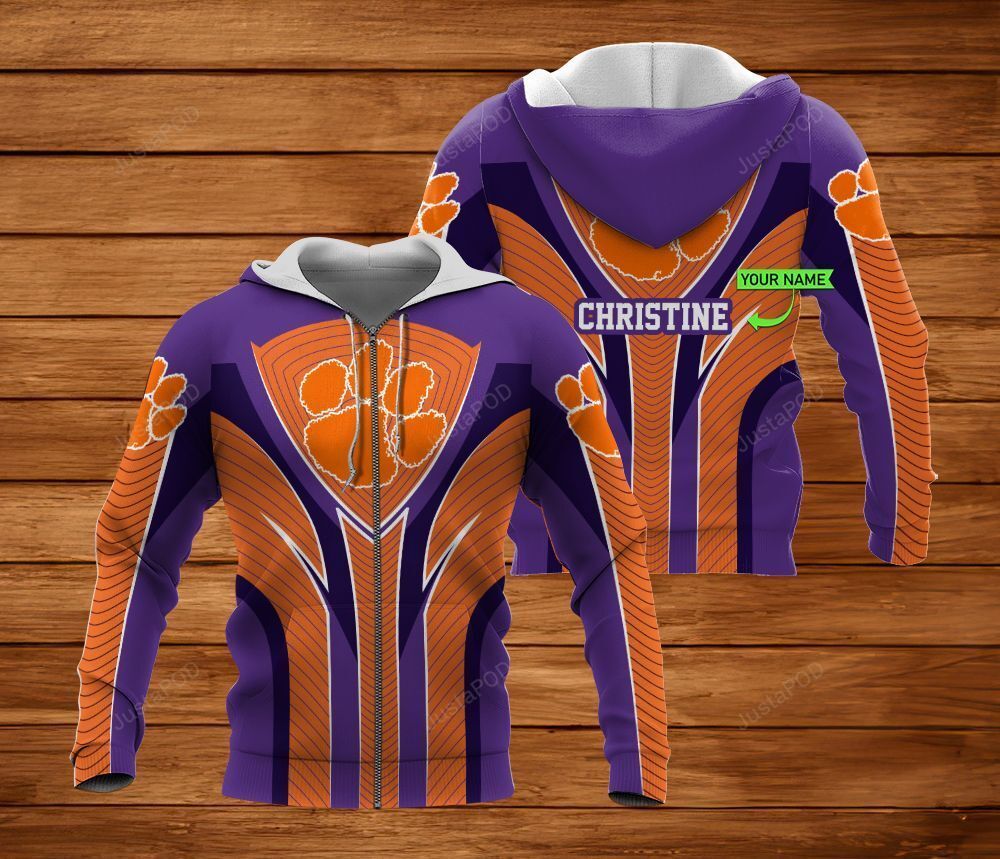 Personalized 3D Hoodie Clemson Tigers Custom Name 3D All Over Printed Hoodie - b612e32594b6 Personalized 3D Hoodie Clemson Tigers Custom Name 3D All Over Printed Hoodie - b612e32594b6