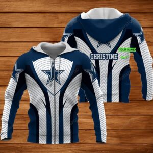 Personalized 3D Hoodie Dallas Cowboys Custom Name 3D All Over Printed Hoodie - 72dd1cc9690d