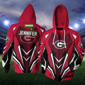 Personalized 3D Hoodie Georgia Bulldogs Custom Name 3D All Over Printed Hoodie - 35ec3cf9185d