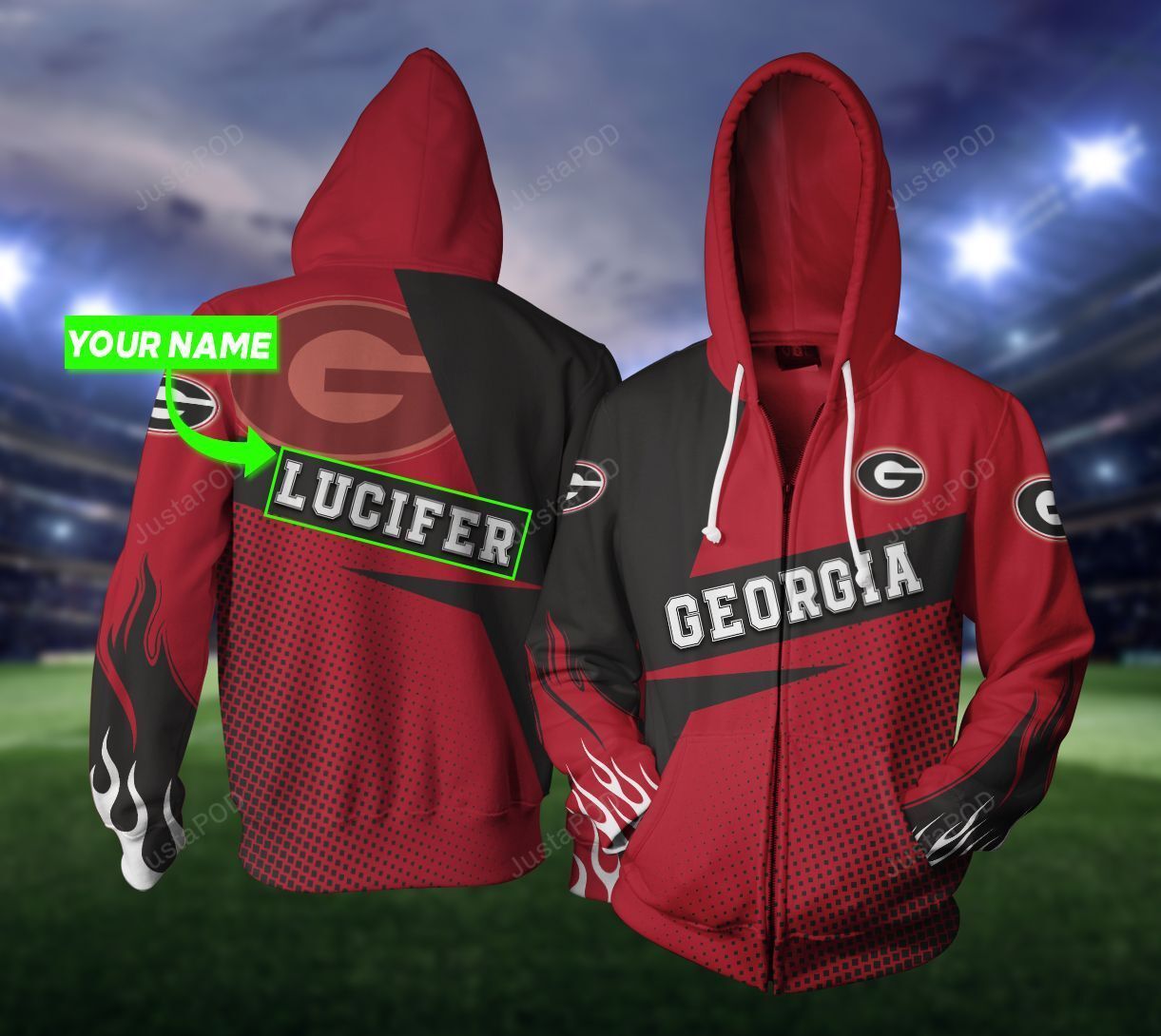 Personalized 3D Hoodie Georgia Bulldogs Custom Name 3D All Over Printed Hoodie - 4ff3216f0f0e Personalized 3D Hoodie Georgia Bulldogs Custom Name 3D All Over Printed Hoodie - 4ff3216f0f0e