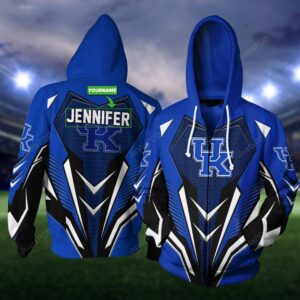 Personalized 3D Hoodie Kentucky Wildcats Custom Name 3D All Over Printed Hoodie - 29bd470398e0