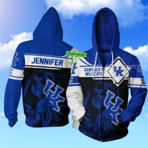 Personalized 3D Hoodie Kentucky Wildcats Football Custom Name 3D All Over Printed Hoodie - b8a389d3ecc6