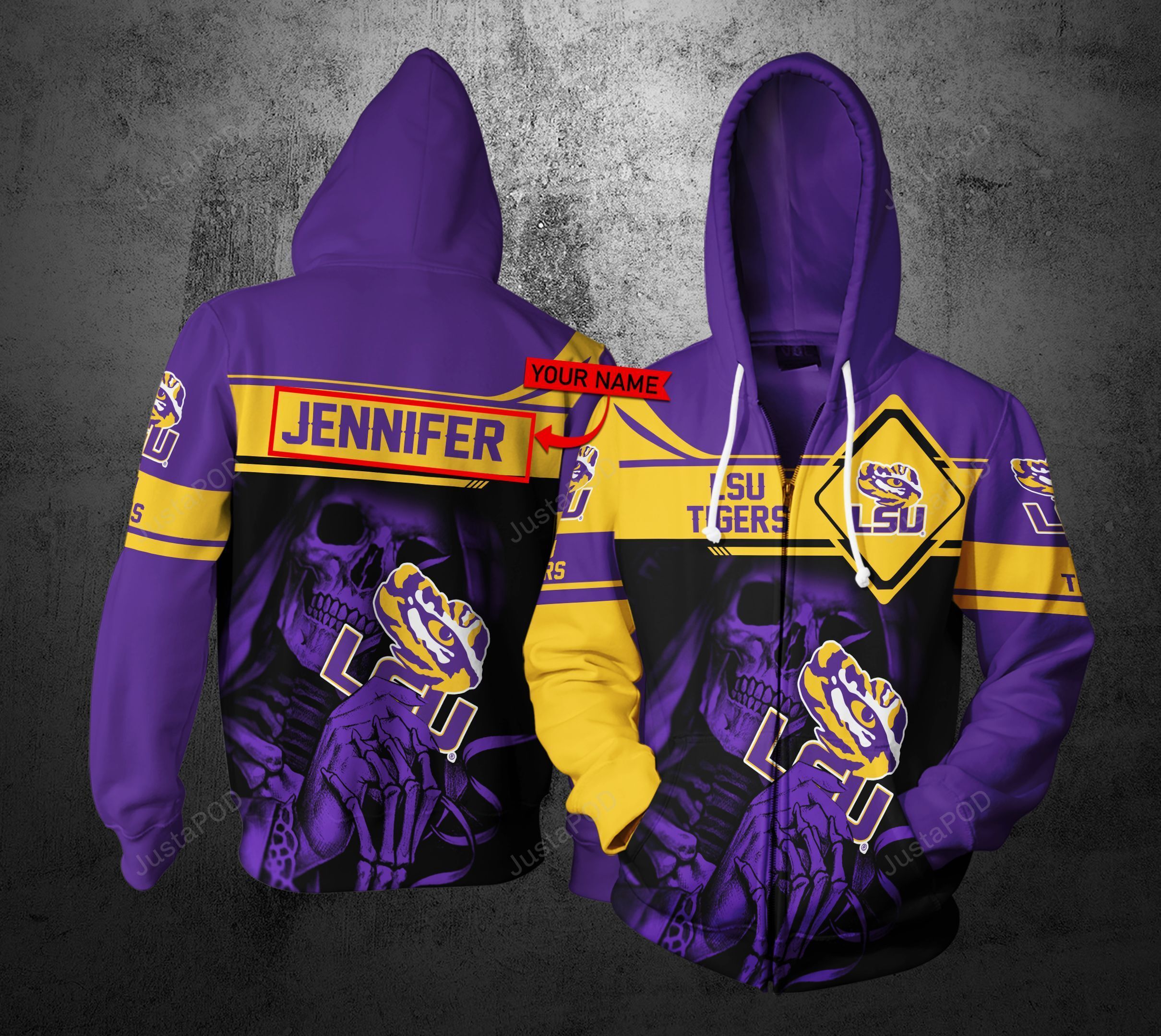 Personalized 3D Hoodie LSU Tigers Custom Name 3D All Over Printed Hoodie - 9fb35c852bd5 Personalized 3D Hoodie LSU Tigers Custom Name 3D All Over Printed Hoodie - 9fb35c852bd5