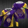 Personalized 3D Hoodie LSU Tigers Football Custom Name 3D All Over Printed Hoodie - 2340bb537a62