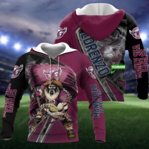 Personalized 3D Hoodie Manly Sea Eagles Custom Name 3D All Over Printed Hoodie - b6488f766df9