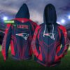 Personalized 3D Hoodie New England Patriots Custom Name 3D All Over Printed Hoodie - ad91393a146d
