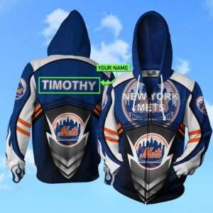 Personalized 3D Hoodie New York Mets Custom Name 3D All Over Printed Hoodie - 378343aab5cb
