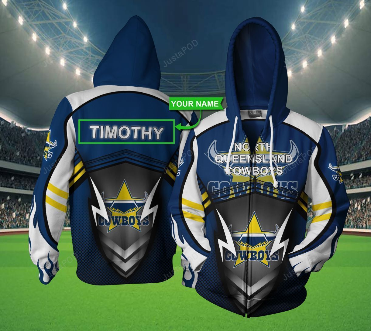 Personalized 3D Hoodie North Queensland Cowboys Custom Name 3D All Over Printed Hoodie - 156765a2a3e8 Personalized 3D Hoodie North Queensland Cowboys Custom Name 3D All Over Printed Hoodie - 156765a2a3e8