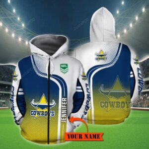 Personalized 3D Hoodie North Queensland Cowboys Custom Name 3D All Over Printed Hoodie - 27d812aaf71c