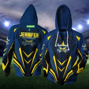 Personalized 3D Hoodie North Queensland Cowboys Custom Name 3D All Over Printed Hoodie - 48a1f549b99b
