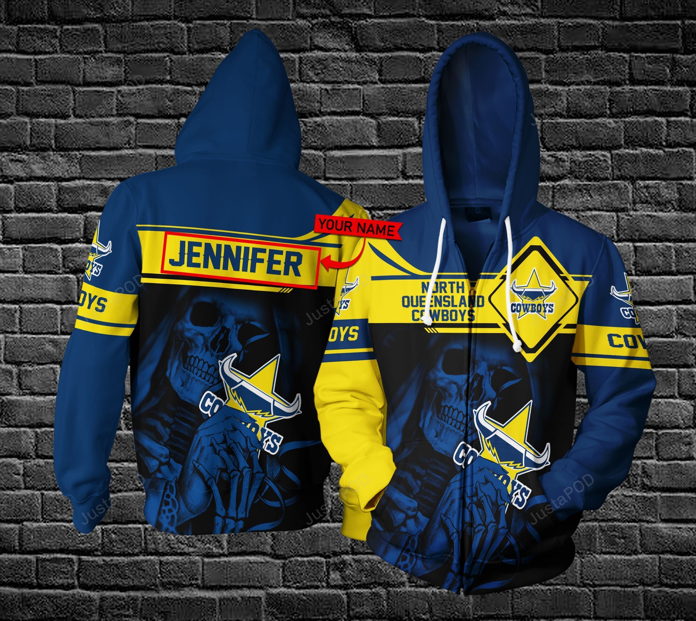 Personalized 3D Hoodie North Queensland Cowboys Custom Name 3D All Over Printed Hoodie - 48cf14a79587 Personalized 3D Hoodie North Queensland Cowboys Custom Name 3D All Over Printed Hoodie - 48cf14a79587