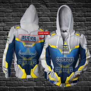 Personalized 3D Hoodie North Queensland Cowboys Custom Name 3D All Over Printed Hoodie - 80d370c2f4a9
