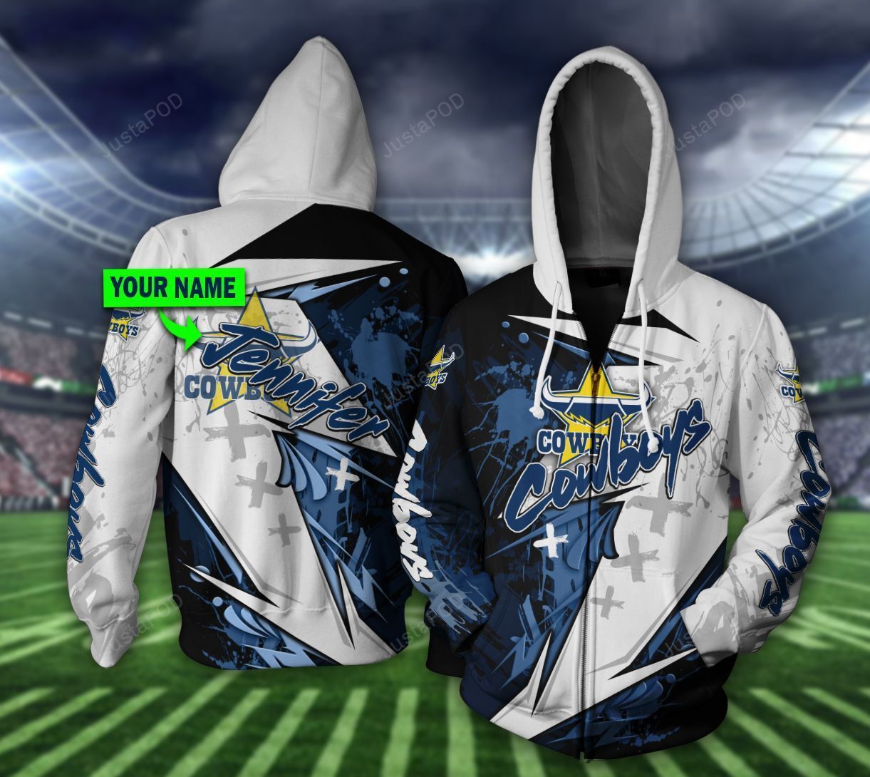 Personalized 3D Hoodie North Queensland Cowboys Custom Name 3D All Over Printed Hoodie - 889247bb7901 Personalized 3D Hoodie North Queensland Cowboys Custom Name 3D All Over Printed Hoodie - 889247bb7901