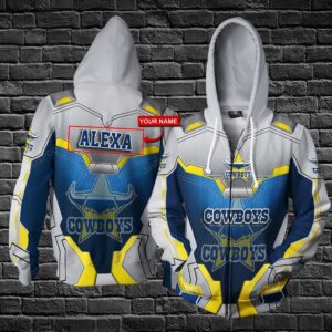 Personalized 3D Hoodie North Queensland Cowboys Custom Name 3D All Over Printed Hoodie - d399bd488ff0