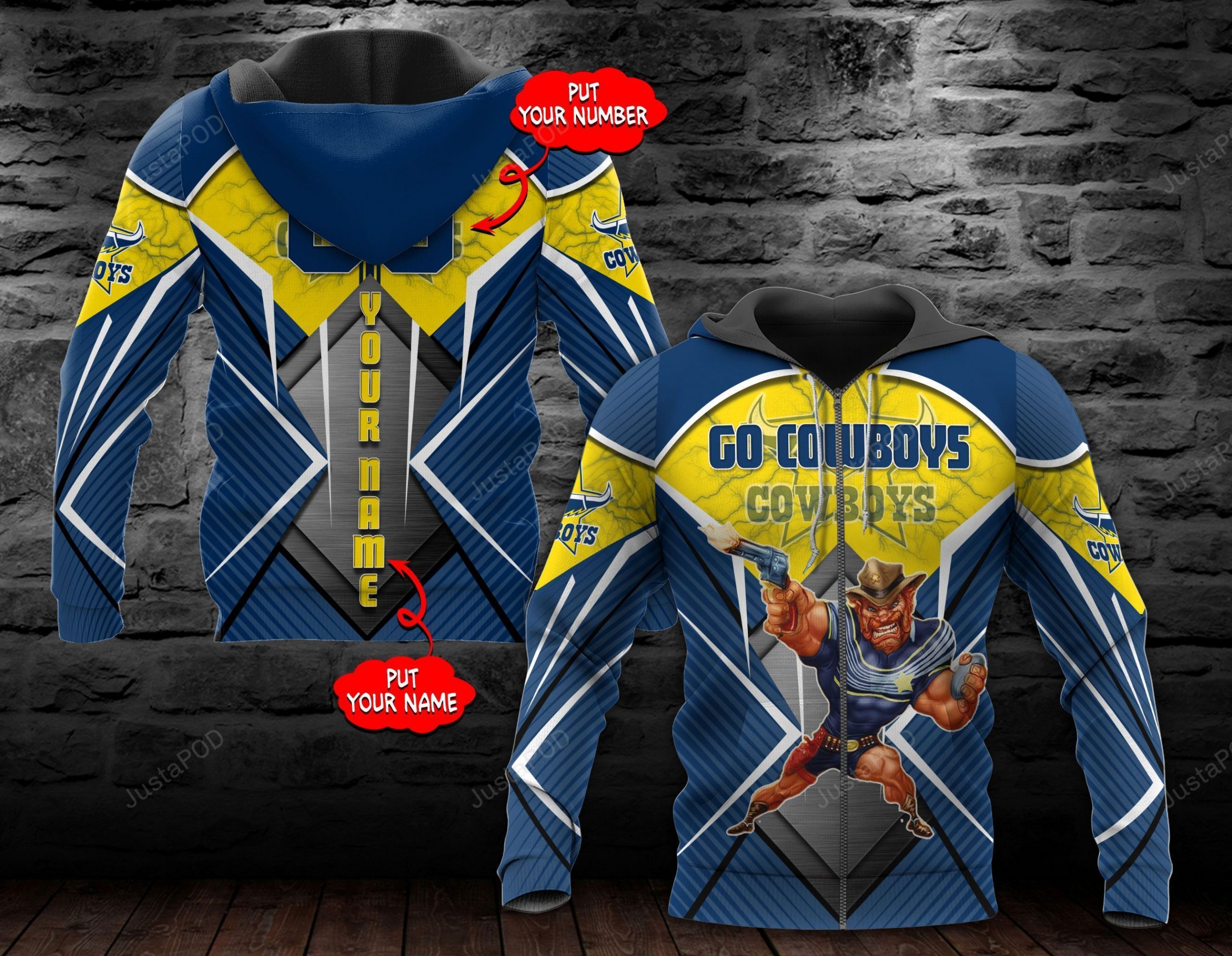Personalized 3D Hoodie North Queensland Cowboys Nrl Custom Name 3D All Over Printed Hoodie - 7c221e905b85 Personalized 3D Hoodie North Queensland Cowboys Nrl Custom Name 3D All Over Printed Hoodie - 7c221e905b85