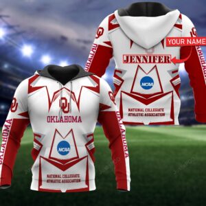 Personalized 3D Hoodie Oklahoma Sooners Custom Name 3D All Over Printed Hoodie - a58406fbfa1e