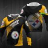 Personalized 3D Hoodie Pittsburgh Steelers Custom Name 3D All Over Printed Hoodie - 7b699bf7866a