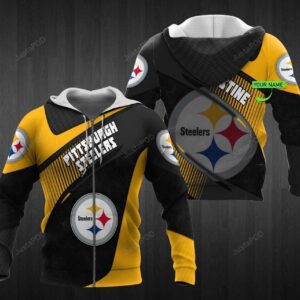 Personalized 3D Hoodie Pittsburgh Steelers Custom Name 3D All Over Printed Hoodie - 7b699bf7866a