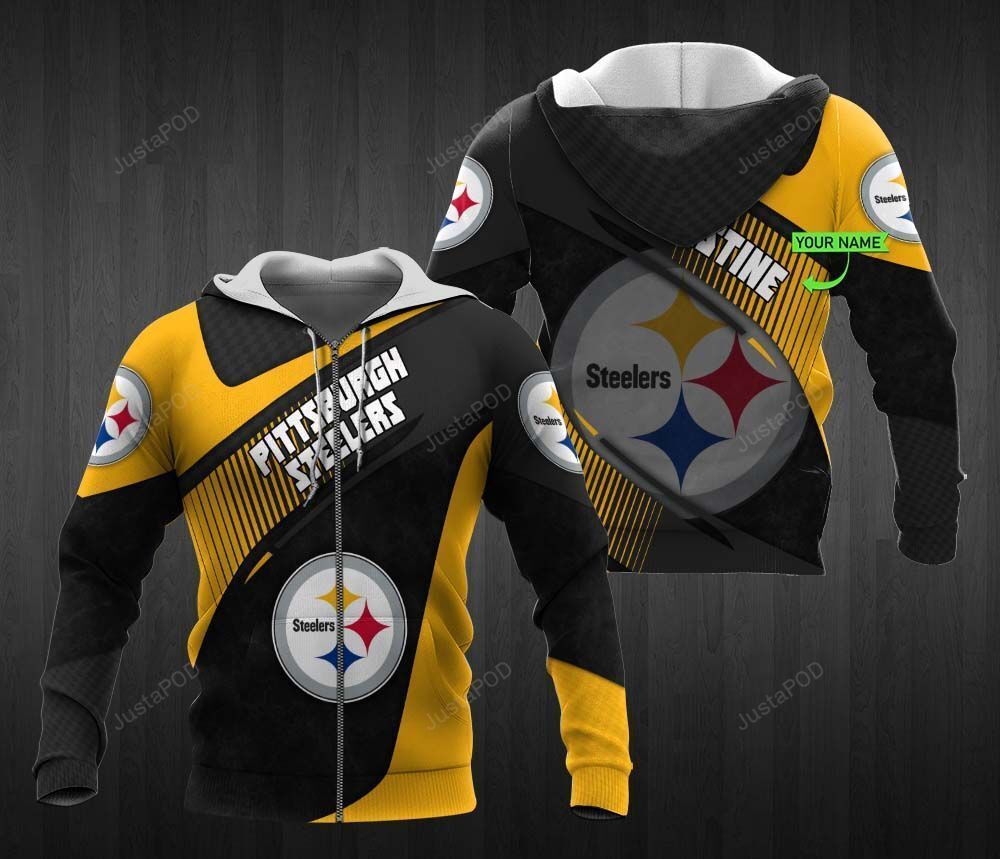 Personalized 3D Hoodie Pittsburgh Steelers Custom Name 3D All Over Printed Hoodie - 7b699bf7866a Personalized 3D Hoodie Pittsburgh Steelers Custom Name 3D All Over Printed Hoodie - 7b699bf7866a