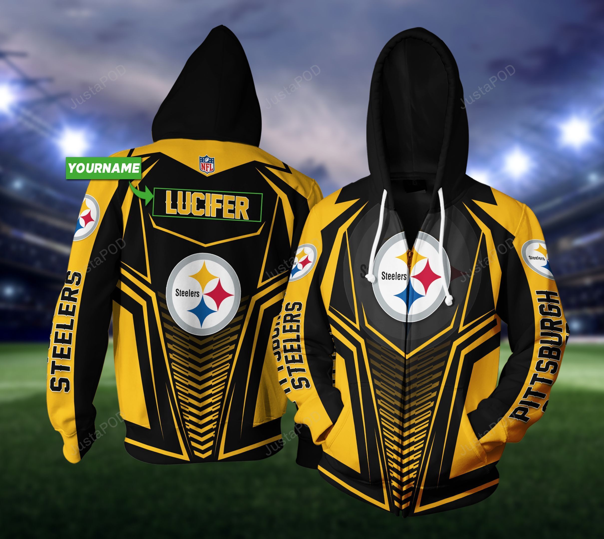 Personalized 3D Hoodie Pittsburgh Steelers Custom Name 3D All Over Printed Hoodie - e113fbd45a69 Personalized 3D Hoodie Pittsburgh Steelers Custom Name 3D All Over Printed Hoodie - e113fbd45a69