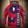 Personalized 3D Hoodie Washington Capitals NHL Custom Name 3D All Over Printed Hoodie - 5555d7c4d53e
