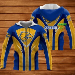 Personalized 3D Hoodie West Coast Eagles Custom Name 3D All Over Printed Hoodie - 3341e93c5c6c
