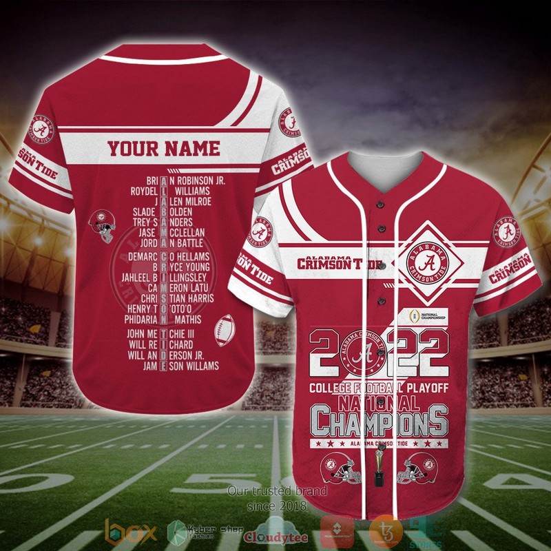 Personalized Alabama Crimson Tide Ncaa1 College Football Playoff 21-22 Baseball Jersey Shirt Personalized Alabama Crimson Tide Ncaa1 College Football Playoff 21-22 Baseball Jersey Shirt