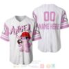 Personalized Angel Stitch Girlfriend All Over Print Pinstripe White Baseball Jersey