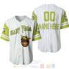 Personalized Baby Yoda Star Wars All Over Print Pinstripe White Baseball Jersey