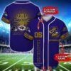 Personalized Baltimore Ravens Nfl God First Family Second Then Baseball Jersey Shirt