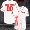 Personalized Budweiser Custom White Baseball Jersey