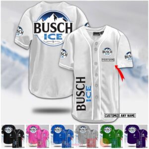 Personalized Busch Ice Custom Baseball Jersey- Limited Edition