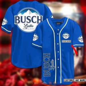 Personalized Busch Latte Beer Baseball Jersey