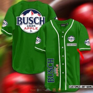 Personalized Busch Ligth Apple Baseball Jersey
