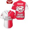Personalized Calgary Stampeders Cfl 3D Baseball Jersey