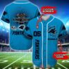 Personalized Carolina Panthers Nfl God First Family Second Then Baseball Jersey Shirt