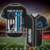 Personalized Carolina Panthers Nfl Stand For The Flag Baseball Jersey Shirt