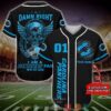 Personalized Carolina Panthers Nfl Wings Skull Baseball Jersey Shirt