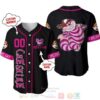 Personalized Cheshire Cat Disney All Over Print Black Baseball Jersey