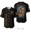 Personalized Chewbacca Chewie Star Wars All Over Print Black Baseball Jersey