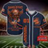 Personalized Chicago Bears Nfl Wings Skull Baseball Jersey Shirt