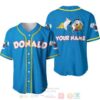 Personalized Chilling Donald Duck Disney All Over Print Blue Baseball Jersey