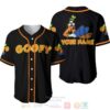 Personalized Chilling Goofy Dog Disney All Over Print Black Baseball Jersey