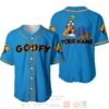 Personalized Chilling Goofy Dog Disney All Over Print Blue Baseball Jersey