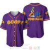 Personalized Chilling Goofy Dog Disney All Over Print Purple Baseball Jersey