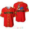 Personalized Chilling Goofy Dog Disney All Over Print Red Baseball Jersey