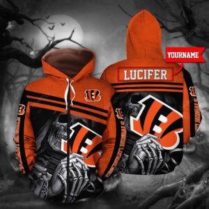 Personalized Cincinnati Bengals 3D Hoodie Custom Name 3D All Over Printed Hoodie - 586b5505796a