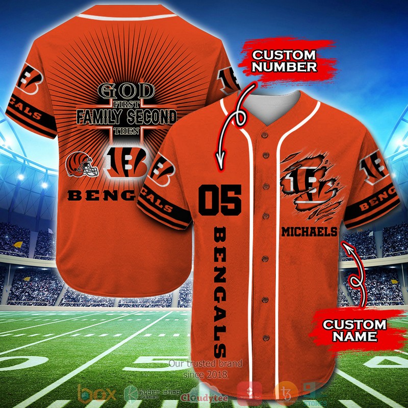 Personalized Cincinnati Bengals Nfl Baseball Jersey Shirt Personalized Cincinnati Bengals Nfl Baseball Jersey Shirt