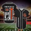 Personalized Cincinnati Bengals Nfl Stand For The Flag Baseball Jersey Shirt