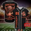 Personalized Cincinnati Bengals Nfl Wings Skull Baseball Jersey Shirt